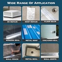 Waterproof Sealing Aluminum Strong Foil Tape 0.5x5M/شريط الألومنيوم القوي المقاوم للماء والمانع للتسرب