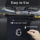 Car Trash Bag Hanging of Aluminum Roller /كيس قمامة السيارة معلق بأسطوانة من الألومنيوم