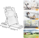 Back Support Adjustable Chair  (40-90º)/كرسي دعم الظهر القابل للتعديل  