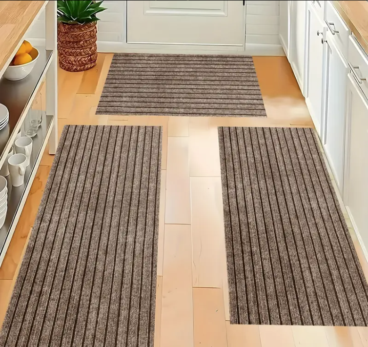 LIGHT BROWN RUG DOOR MAT 0.9x1M/ سجادة باب بني فاتح