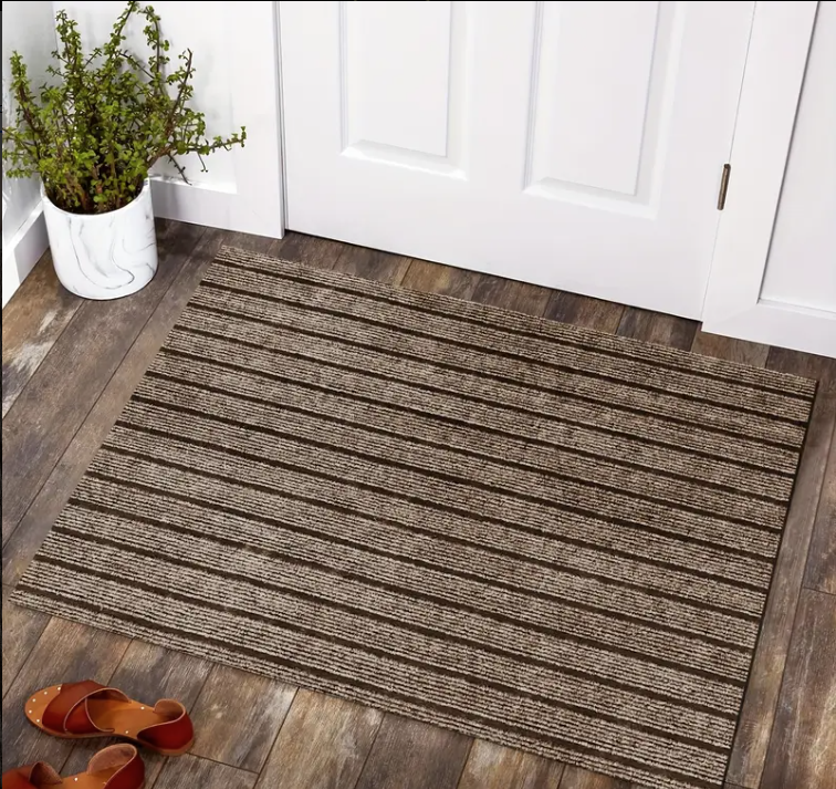 LIGHT BROWN RUG DOOR MAT 0.9x1M/ سجادة باب بني فاتح