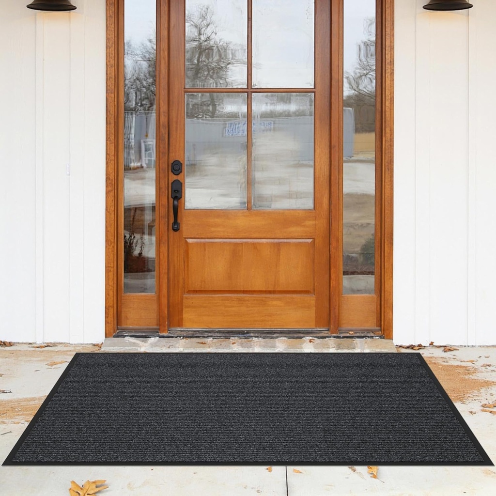 Black RUG DOOR MAT 1.2x1M/ سجادة باب اسود