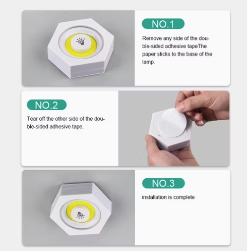 3 SET LED LIGHT WITH REMOTE/3 مجموعة من مصابيح LED مع جهاز تحكم عن بعد