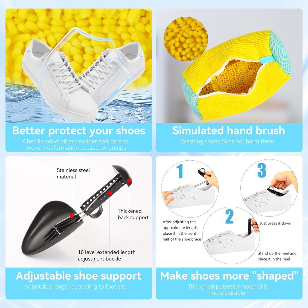 Laundry Shoes Bag 43x30cm'B' With Anti-deforming Support/حقيبة غسيل الاحذية مع دعامات 
