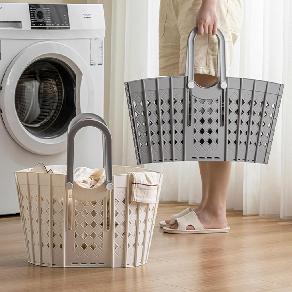 Foldable Laundry & Shopping Basket / سلة غسيل وتسوق قابلة للطي