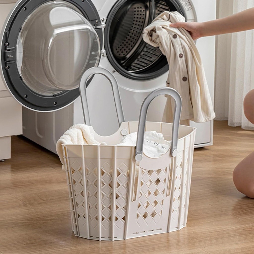 Foldable Laundry & Shopping Basket / سلة غسيل وتسوق قابلة للطي