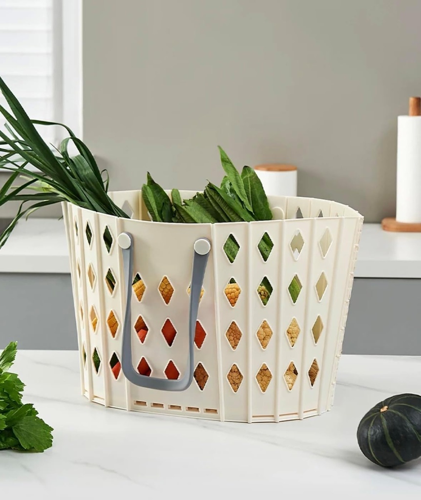 Foldable Laundry & Shopping Basket / سلة غسيل وتسوق قابلة للطي