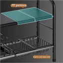 SINK STORAGE RACK DOUBLE /رف تخزين حوض المطبخ من الفولاذ المقاوم للصدأ