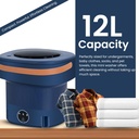 Mini Portable Foldable Washing Machine 12L /غسالة ملابس صغيرة محمولة قابلة للطي سعة 12 لترًا