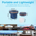 Mini Portable Foldable Washing Machine 12L /غسالة ملابس صغيرة محمولة قابلة للطي سعة 12 لترًا