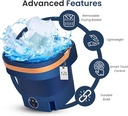 Mini Portable Foldable Washing Machine 12L /غسالة ملابس صغيرة محمولة قابلة للطي سعة 12 لترًا