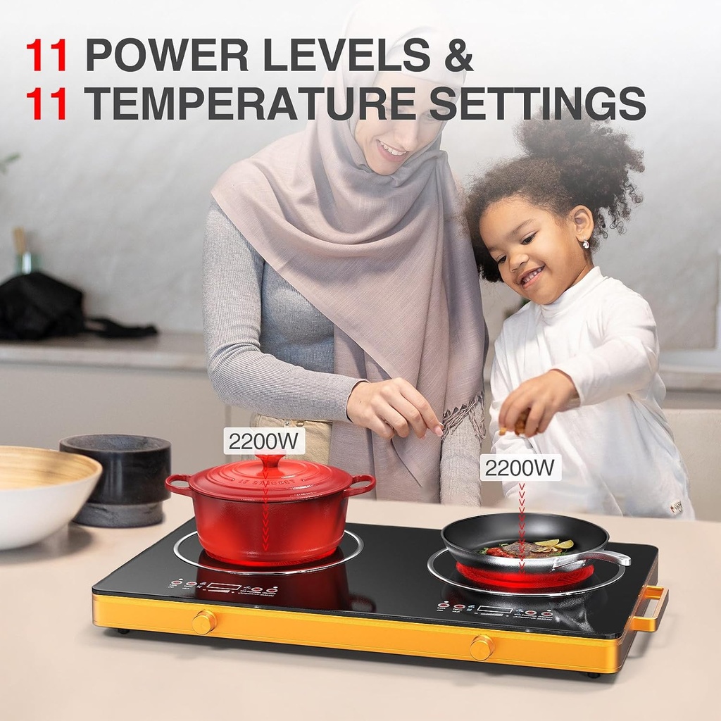 ELECTRIC CERAMIC Double STOVE/موقد كهربائي سيراميكي مزدوج