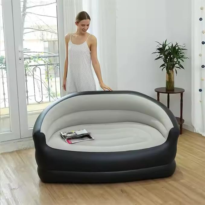 INFLATABLE SOFA DOUBLE SIZE 138x87x71cm/أريكة قابلة للنفخ