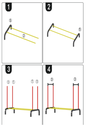 (A&M) Clothes Hanger 91x44x157cm/ علاقة الملابس متعدد العلاقات مع رف واحد