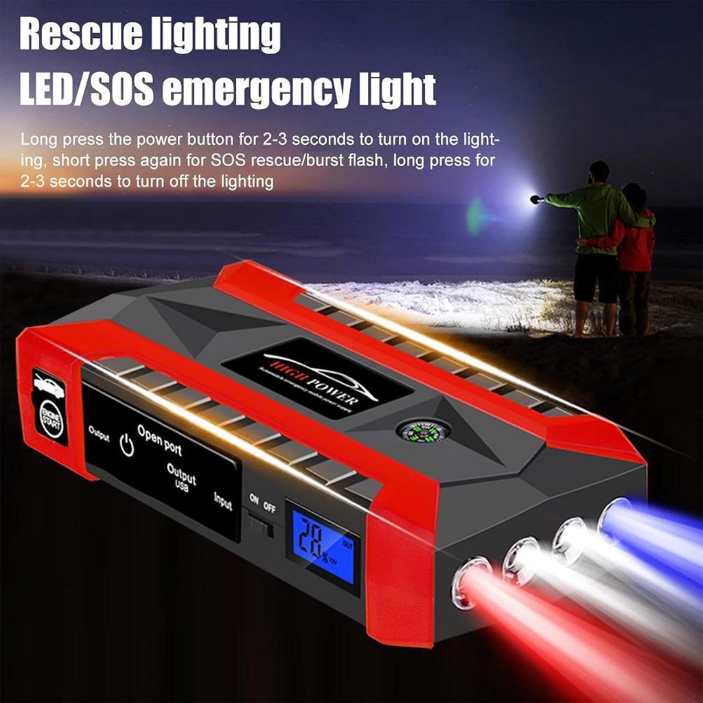 Car Battery Power Bank Jump Starter/شاحن طاقة بطارية السيارة