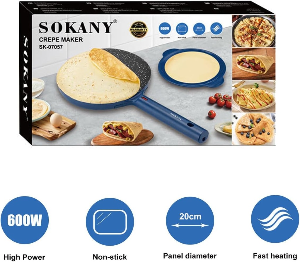 SOKANY CREPE MAKER/صانعة الكريب سوكاني