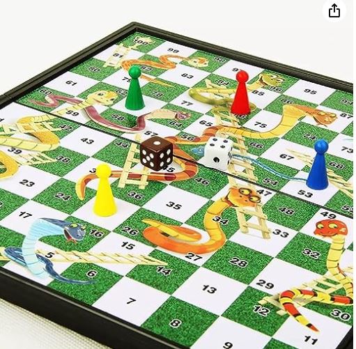 snake and ladder game Set/ لعبة السلم والثعبان