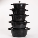 Silicone 10pcs soup pot set 20/22/24/26/28cm-with silicone cover/طقم أواني حساء من السيليكون مكون من 10 قطع  (مع غطاء سيليكون)
