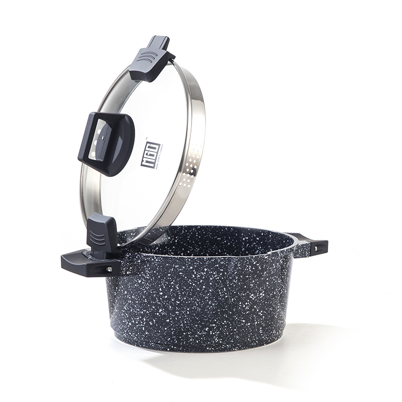 Cooking Pot with Double Bottom Ceramic 28CM/ قدر طبخ ذو قاع مزدوج من السيراميك