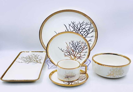 32PCs Dinnerware Dishes Set /مجموعة اطباق عشاء مكونة من 32 قطعة