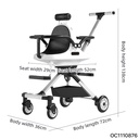 Foldable Twin Baby Walking Stroller   / عربة أطفال توأم قابلة للطي