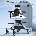 Foldable Twin Baby Walking Stroller   / عربة أطفال توأم قابلة للطي