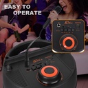 Portable Wireless BT Speaker with MIC/مكبر صوت لاسلكي محمول بتقنية البلوتوث مع ميكروفون