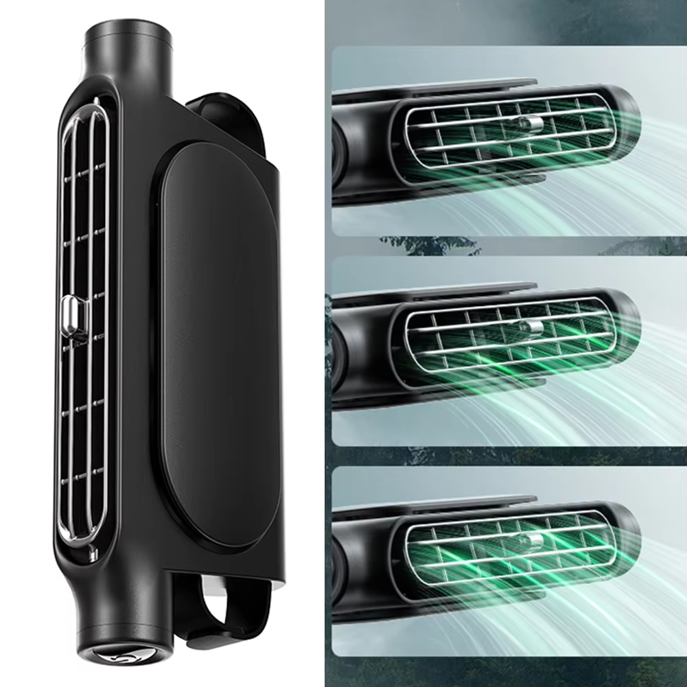 USB Powered Car Headrest Cooling Air Fan 3 Speeds/مروحة تبريد مسند رأس السيارة بثلاث سرعات