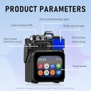 Portable Small Bluetooth Speaker with Touch Screen/مكبر صوت بلوتوث صغير محمول بشاشة تعمل باللمس