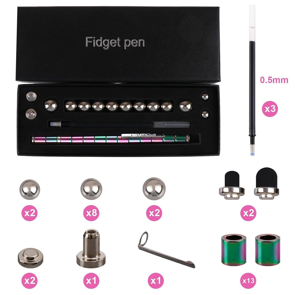 Magnetic Fidget Toy Pen/ قلم مغناطيسي قابل للتشكيل 
