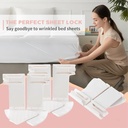 4Pcs Bed Sheet holder Locker/مثبت غطاء السرير مكون من 4 قطع