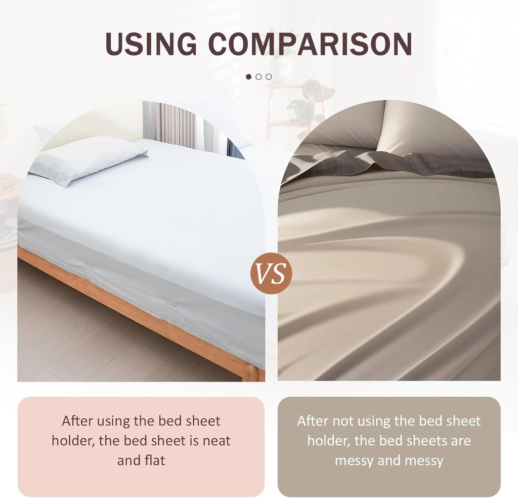 4Pcs Bed Sheet holder Locker/مثبت غطاء السرير مكون من 4 قطع