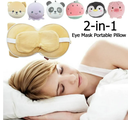 2 in 1 PILLOW WITH EYE MASK /وسادة 2 في 1 مع قناع للعين