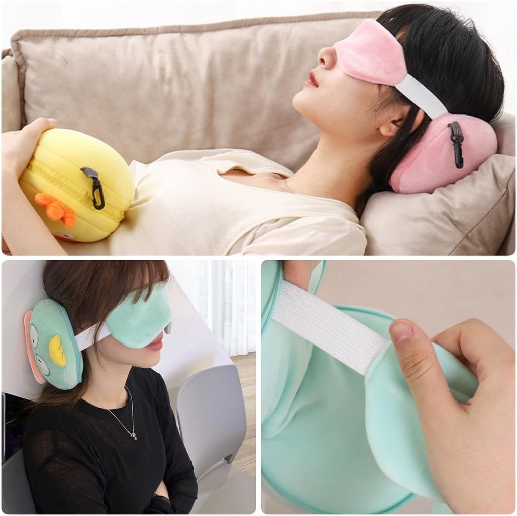 2 in 1 PILLOW WITH EYE MASK /وسادة 2 في 1 مع قناع للعين