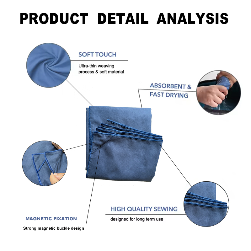 MAGNETIC BATH TOWEL/منشفة حمام مغناطيسية