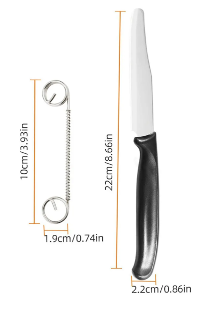 2 IN 1 PEELER AND KNIFE /مقشرة وسكين 2 في 1
