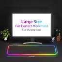 RGB Gaming Large Mouse Pad 80x30cm/ لوحة ماوس كبيرة للألعاب RGB