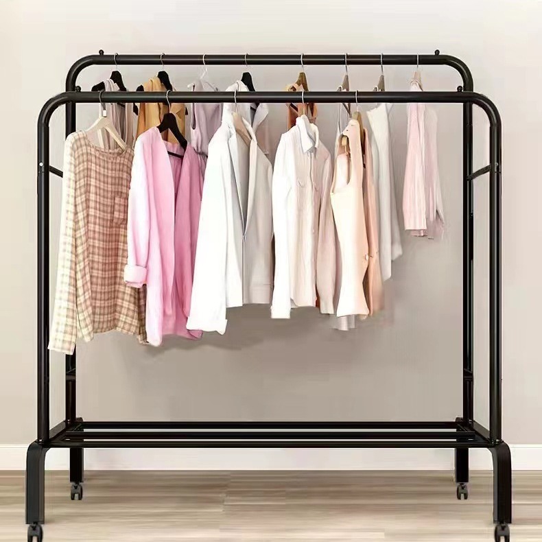  604 A&M CLOTHES DOUBLE HANGERS, 1 SHELF/علاقة ملابس مزدوجة، رف واحد 