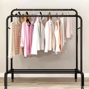  604 A&M CLOTHES DOUBLE HANGERS, 1 SHELF/علاقة ملابس مزدوجة، رف واحد 