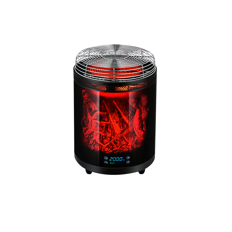 2-in-1 heater for cooking and heating, infrared operation with flame decoration /سخان 2 في 1 للطهي  و التدفئة ، يعمل بالأشعة تحت الحمراء مع ديكور لهب