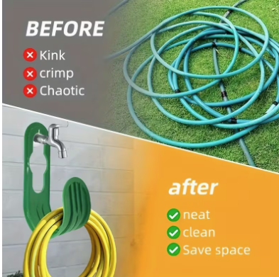 Garden Wall Mounted Hose Bracket Hose Hanger /حامل خرطوم مثبت على جدار الحديقة