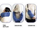 U-Shaped Travel Pillow Can Be Stuffed with Clothes /وسادة سفر على شكل حرف U يمكن حشوها بالملابس
