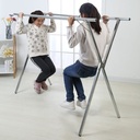 Stainless Steel Clothes Hanger Dryer Foldable Stand /منشر ملابس قابل للطي مصنوع من الفولاذ المقاوم للصدأ