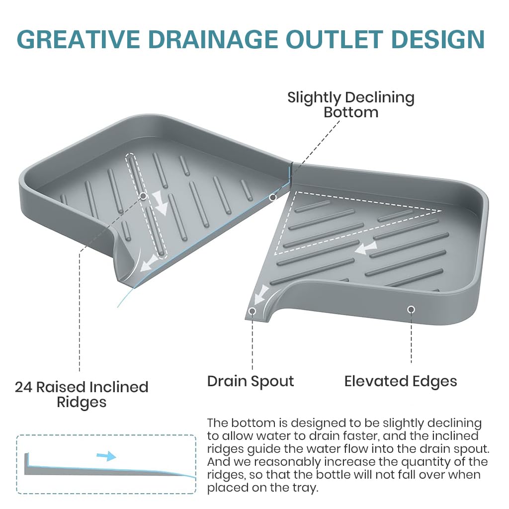 Silicone Kitchen Draining Dry Mat /حصيرة تجفيف سيليكونية للمطبخ