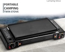 Portable Gas Burner Stove with Diecast Grill Plate /موقد غاز محمول مع صفيحة شواء مصبوبة