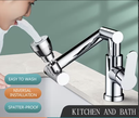 360° Rotating Kitchen, Bathroom Universal Faucet/ صنبور عالمي للمطبخ والحمام يدور 360 درجة