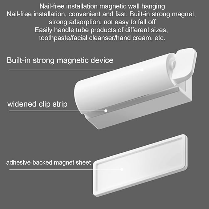 Toothpaste tube holder & squeezer/حامل و عصارة أنبوب معجون الأسنان