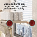 Expandable Stainless Steel Wall-Mounted Storage Rack 110-200 CM/رف تخزين جداري قابل للتمديد مصنوع من الفولاذ المقاوم للصدأ