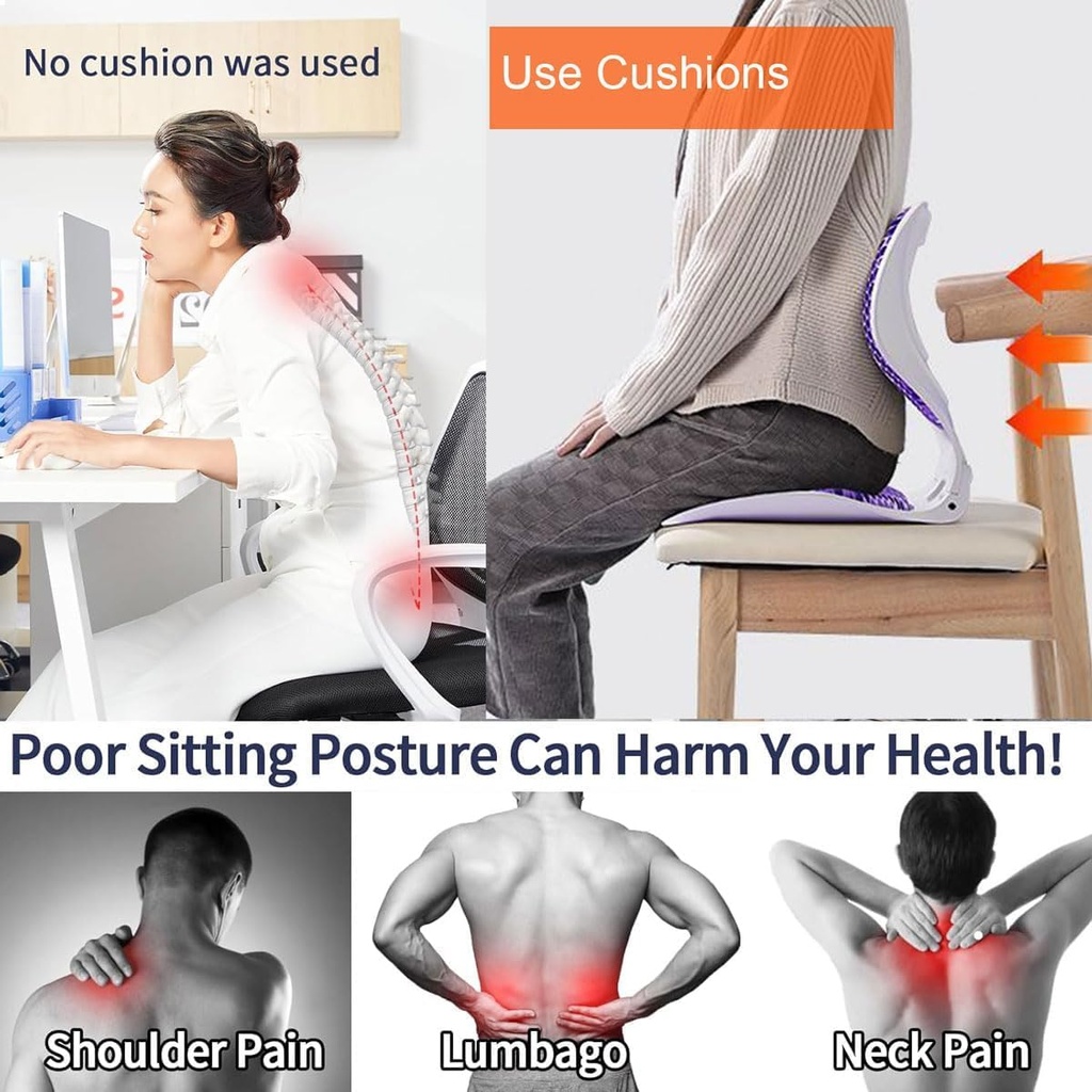 Folded honeycomb to correct sitting posture/مقعد مطوي لتصحيح وضعية الجلوس