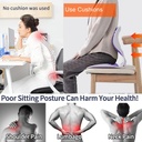 Folded honeycomb to correct sitting posture/مقعد مطوي لتصحيح وضعية الجلوس